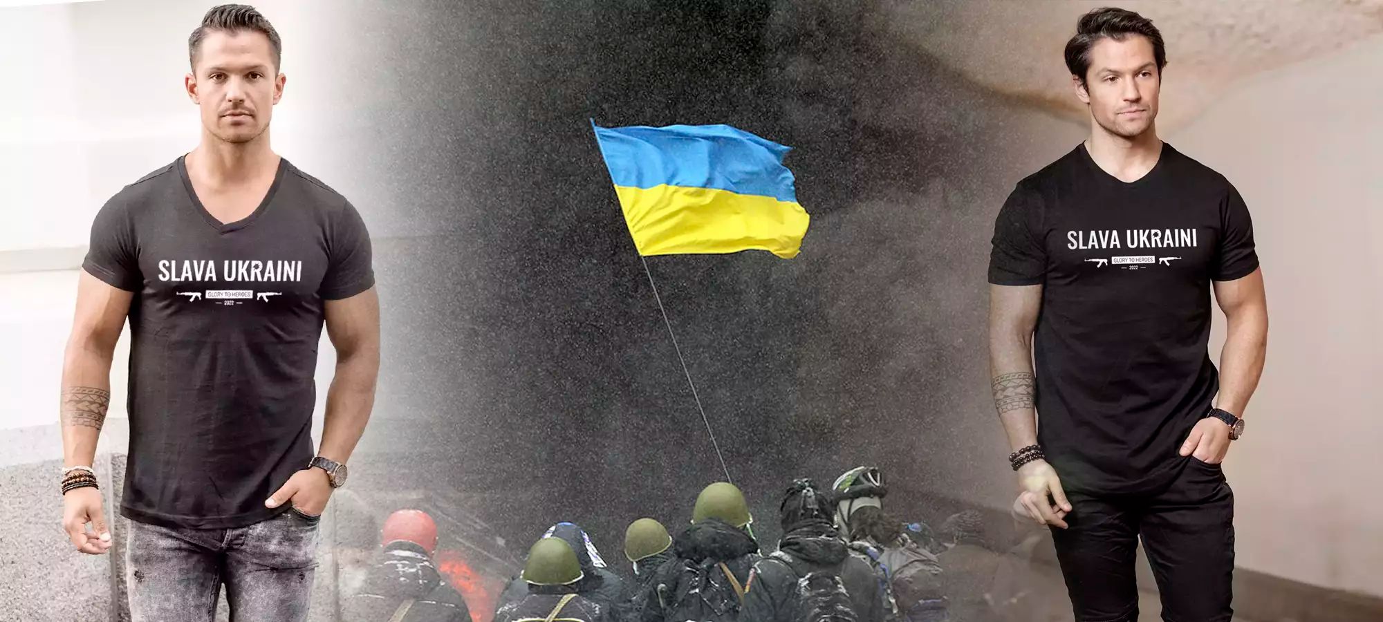 Pánská trička Slava Ukraine